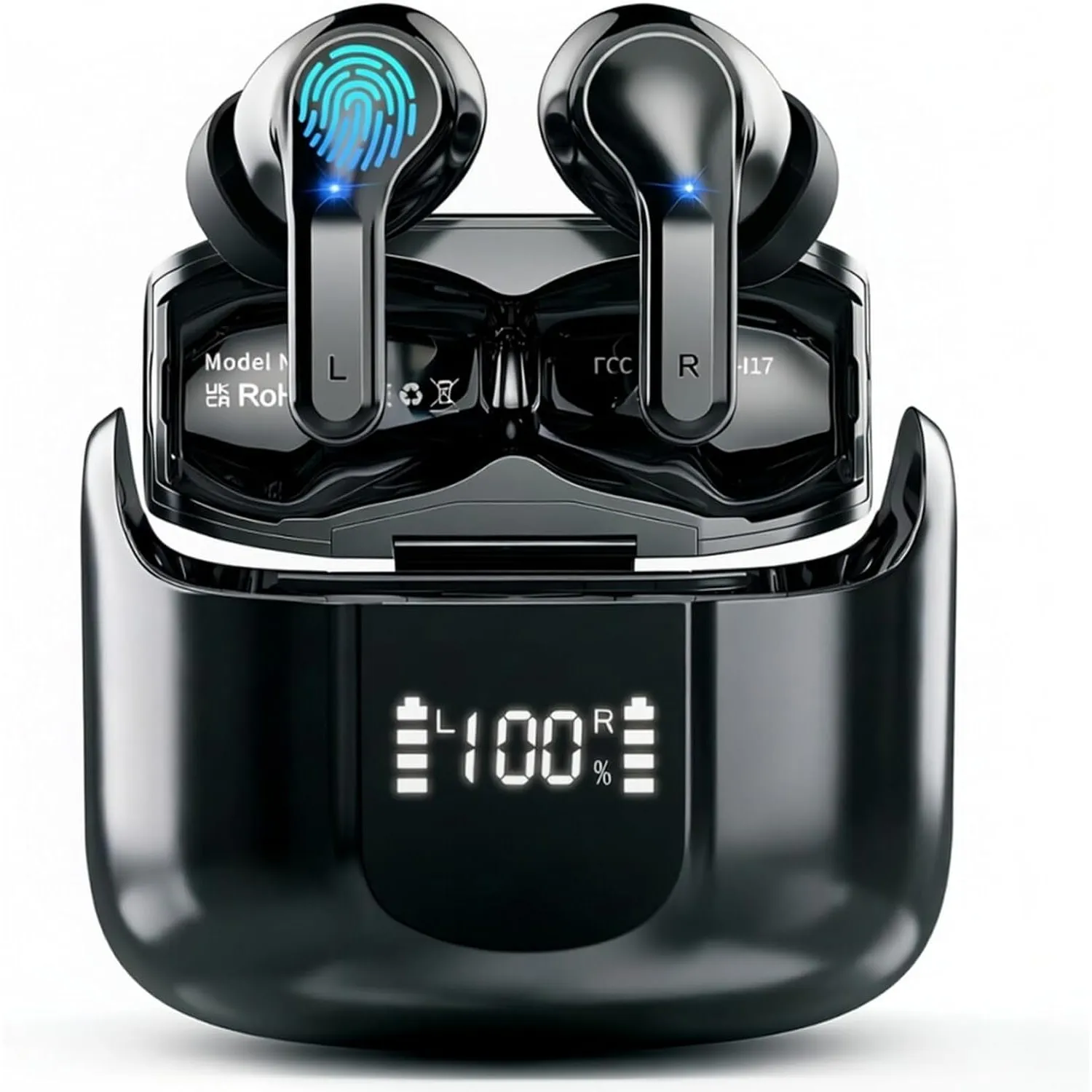 2026 Bluetooth Kopfhörer in Ear, 6D Stereo Kopfhörer Kabellos Bluetooth 5.4 | 56Std Tiefer Bass ENC Noise Cancelling Wi…