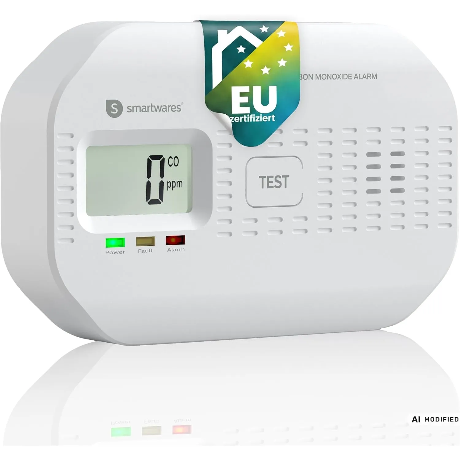 Smartwares CO-Melder – 10-Jahres-Sensor – 5-Jahres-Batterien – FGA-03011