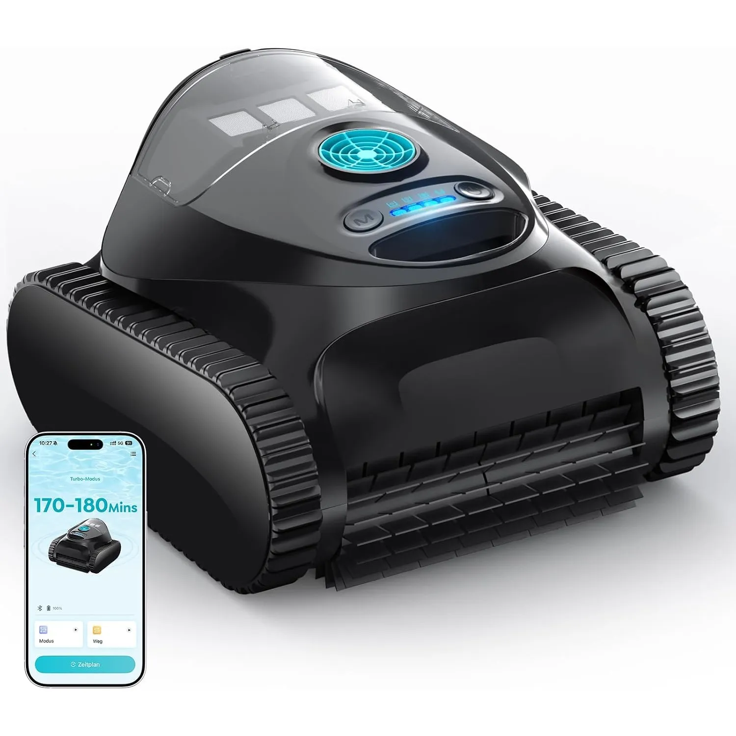 C1 2026 Upgrade Poolroboter Akku Boden und Wand, Wasserlinie