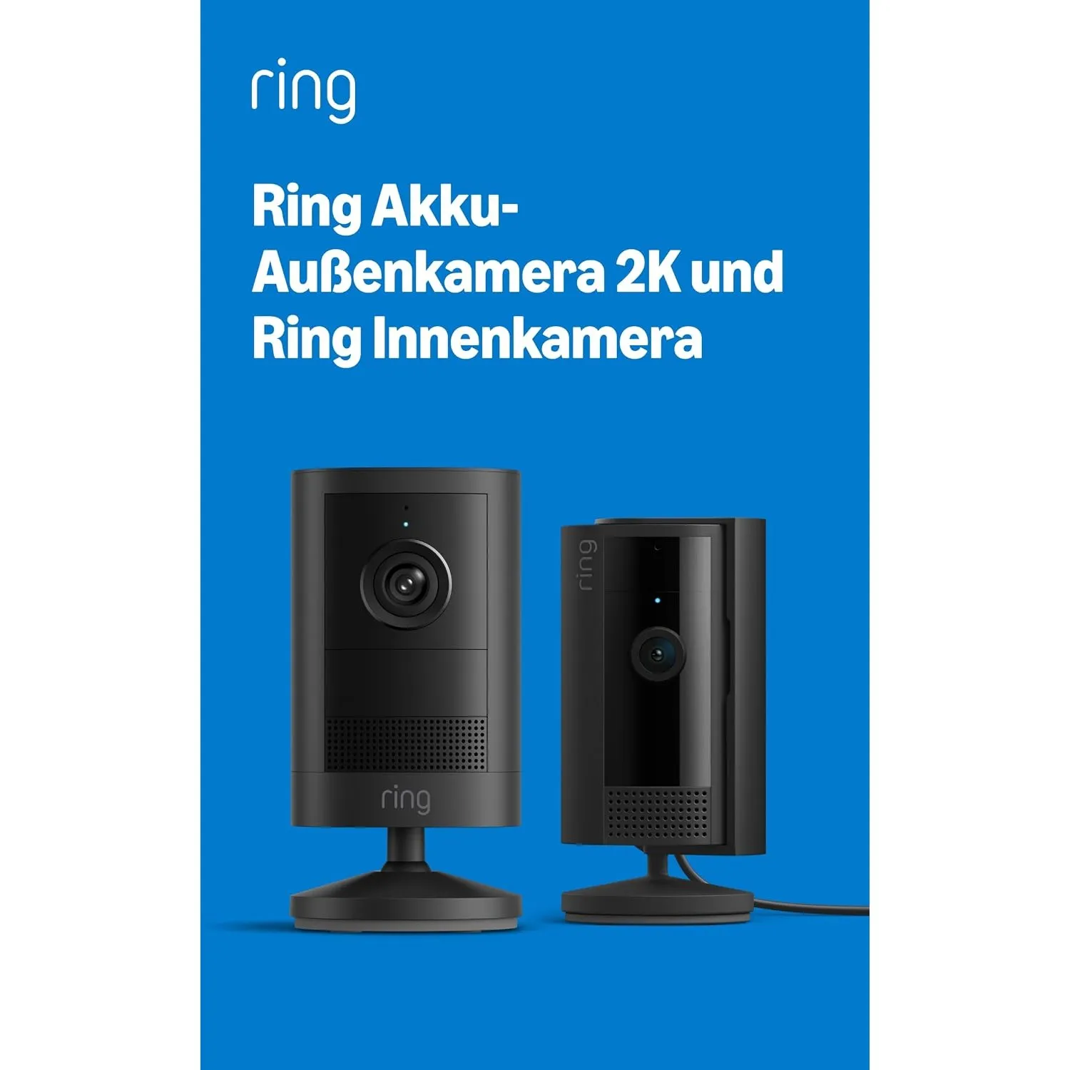 Ring Akku-Außenkamera 2K und Ring Innenkamera