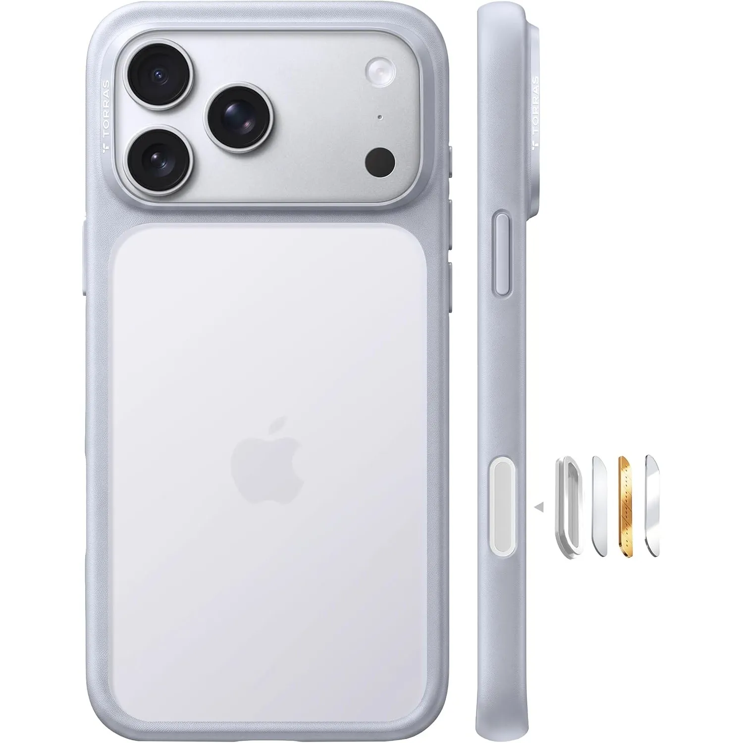 TORRAS Guardian für iPhone 18 Pro Max Hülle Militärschutz, Silbergrau
