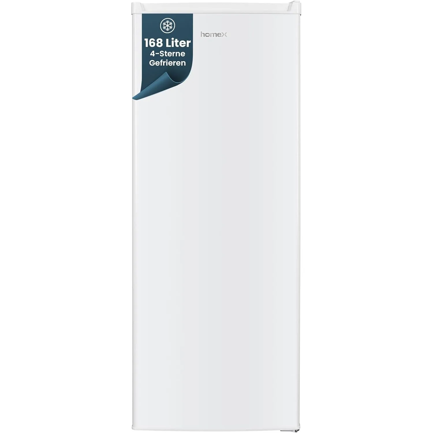 homeX FS1682E-W Gefrierschrank Tiefkühlschrank groß 168L Nutzinhalt weiß