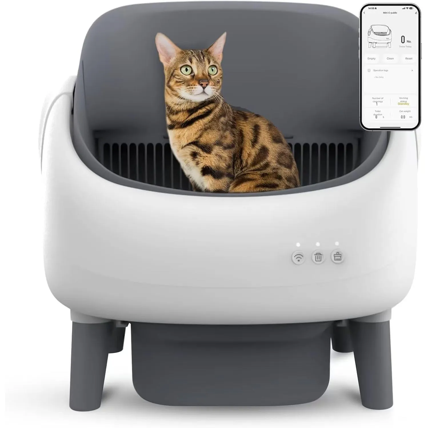 Selbstreinigende Katzentoilette, Offen Katzenklo Selbstreinigend