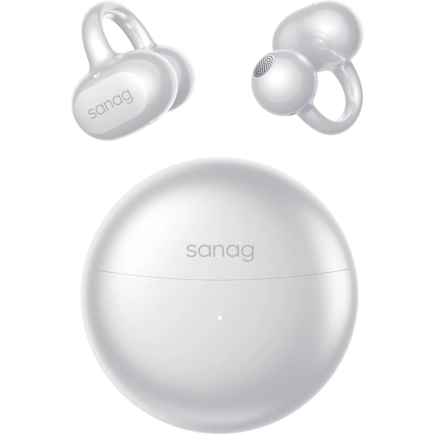 SANAG Open Ear Kopfhörer, Clip on Kopfhörer, Bluetooth 6.0, 42H Spielzeit, IP67 Wasserdicht, ENC Geräuschunterdrückung …