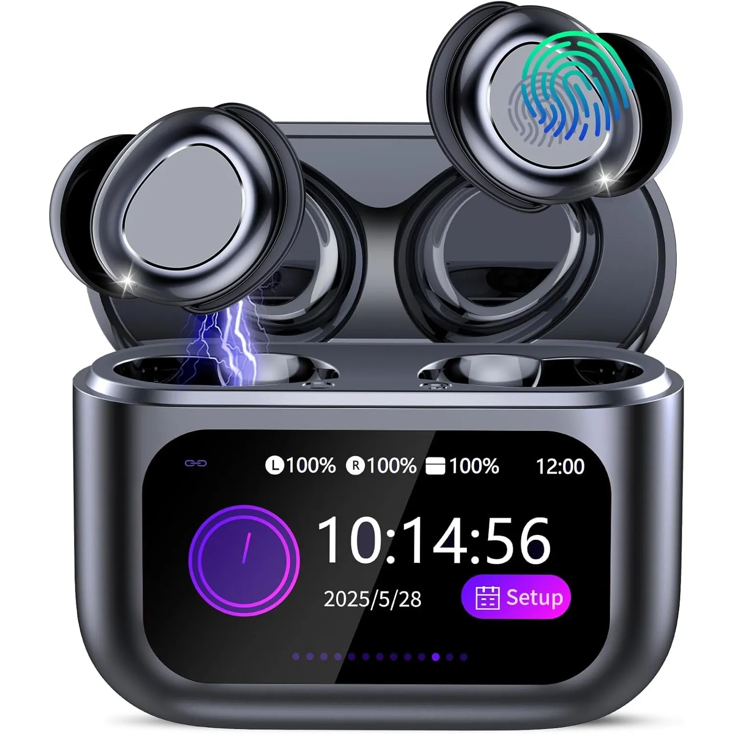 Bluetooth Kopfhörer In Ear, 48H Schlafkopfhörer Seitenschläfer Touchscreen