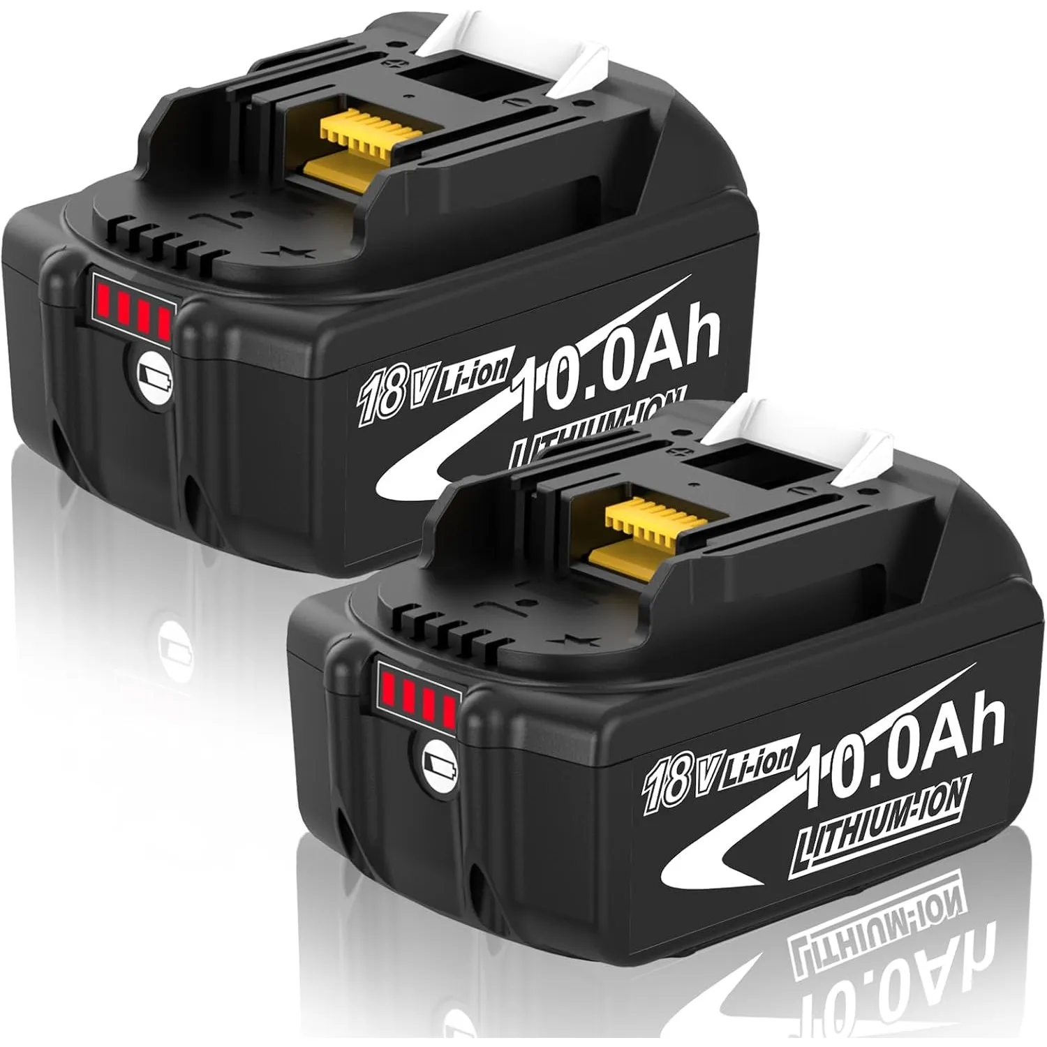 2 Stück 10000mAh Ersatzakku für Makita Akku18V 10Ah für BL1850B BL1860B