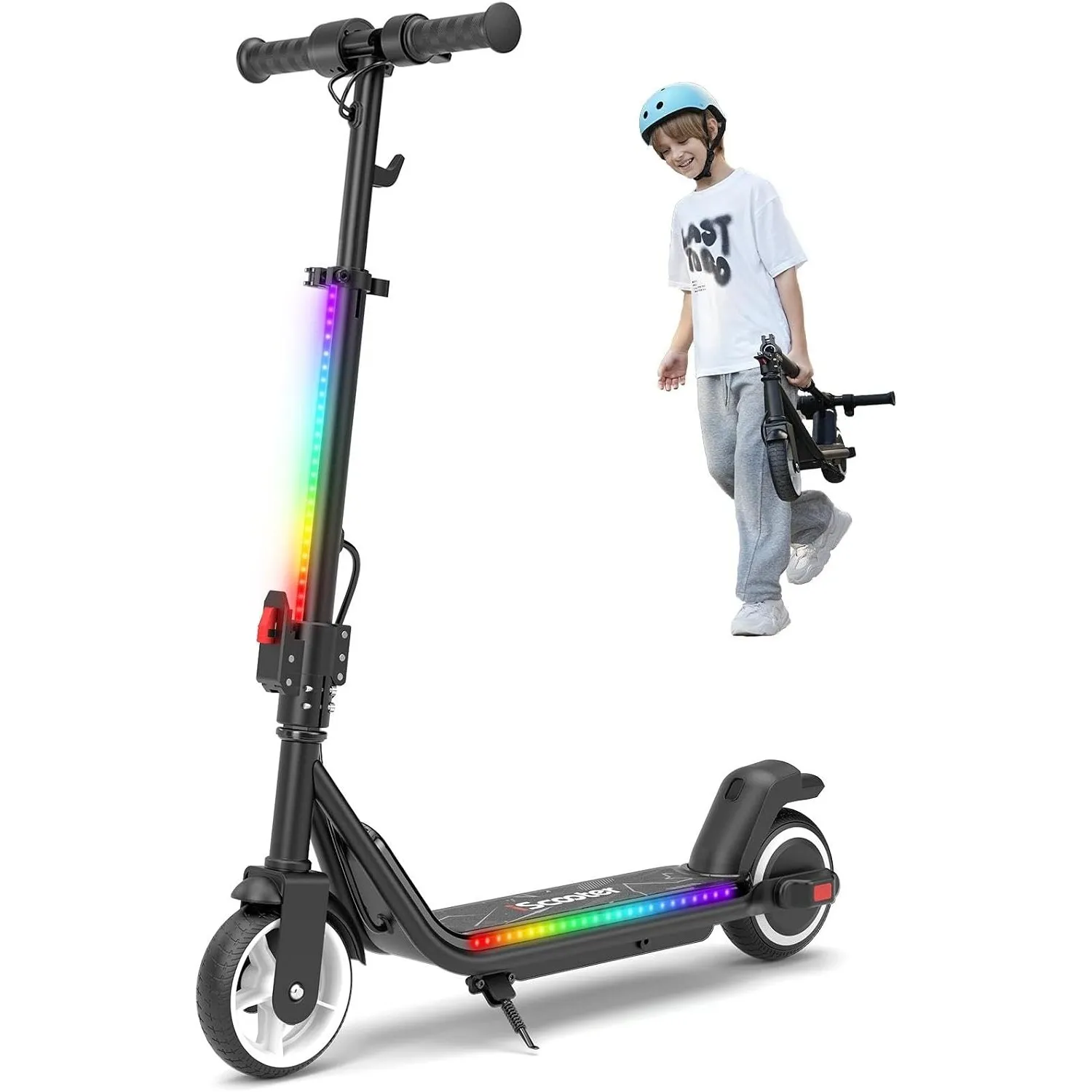 iScooter Kinder E Scooter für Kinder 8-14-16 Jahre, 500/250W Max 30/20/15km Reichweite Eektroroller, ABE Faltbarer E Ro…