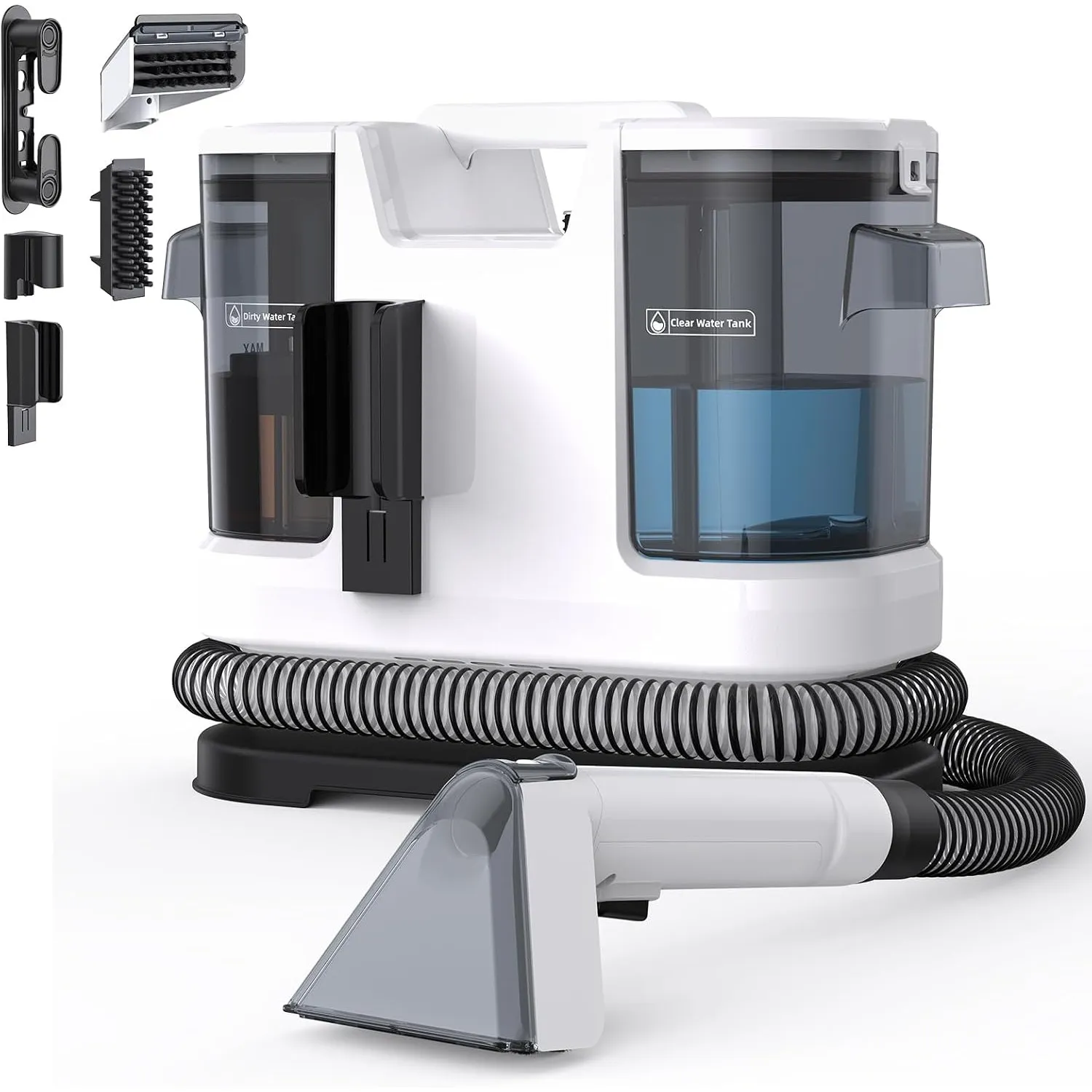 Lubluelu Nasssauger Polsterreiniger Gerät 600 W, 22 kPa Waschsauger Weiß