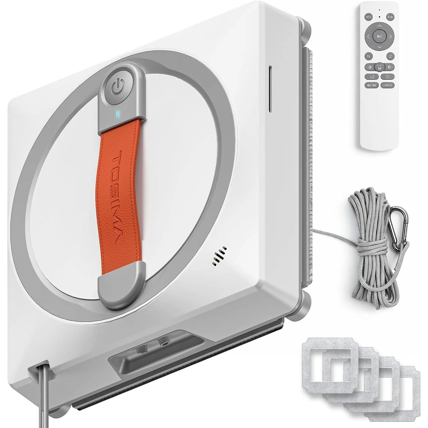 Tosima Fensterputzroboter WA9C Pro, Fensterroboter mit 4 Sprühdüsen, 6 Reinigungsmodi mit intelligenter Wegplanung, Ext…