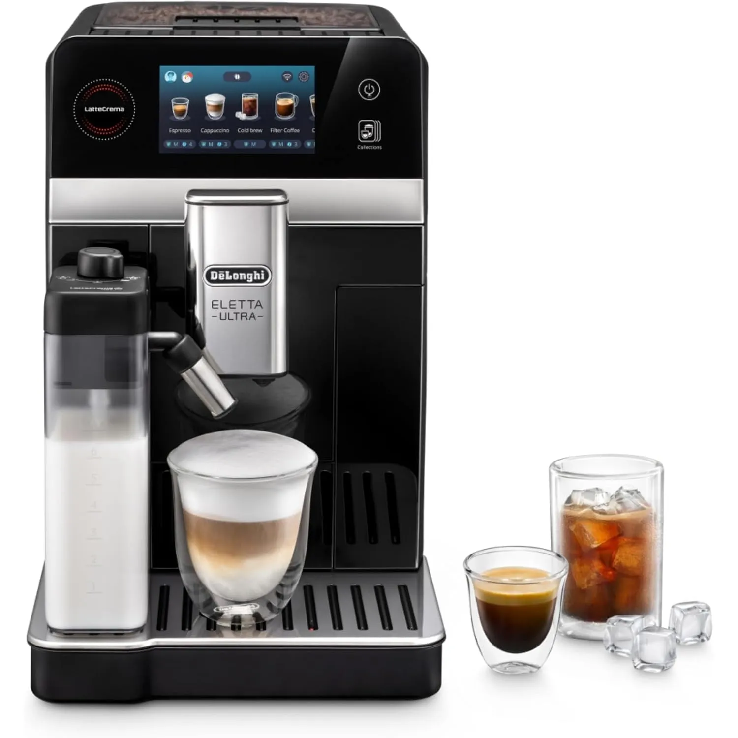 De'Longhi Eletta Ultra - Kaffeevollautomat mit 40+ Getränken Silent Tech