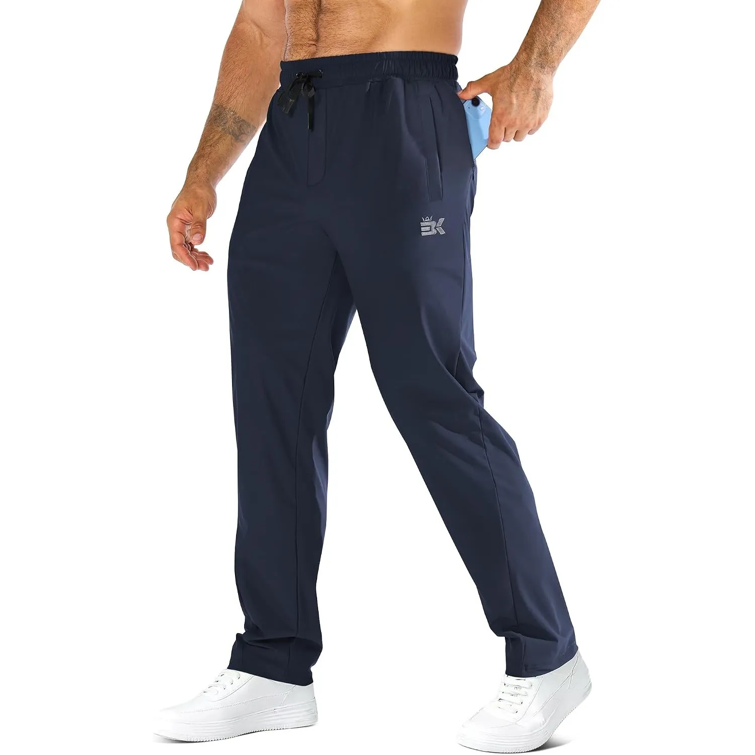 BROKIG Leichte Sporthose Herren Lang Gym Jogginghose Sweatpants