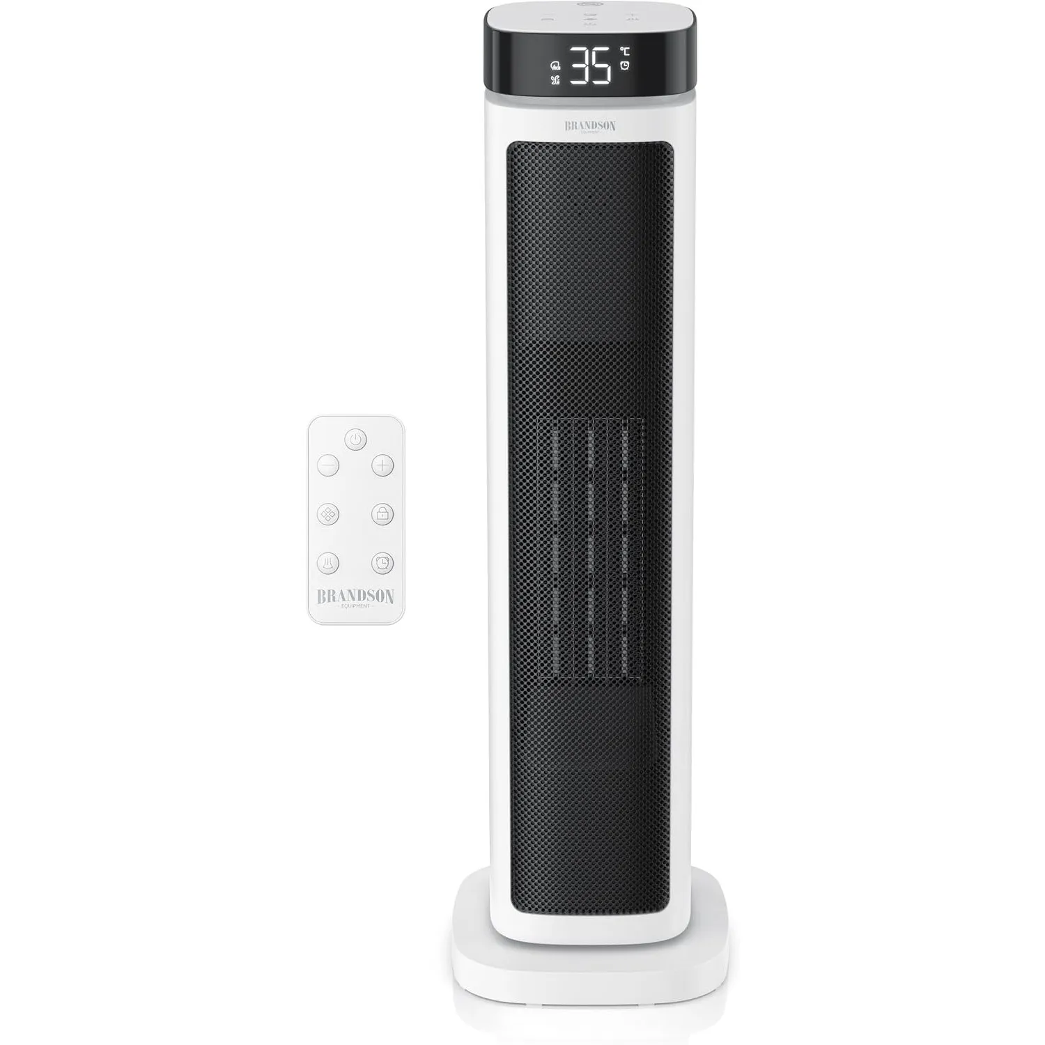 Brandson - Heizlüfter ECO Design - 2000 Watt - mit Fernbedienung - ECO Modus für energiesparenden Betrieb – Oszillation…