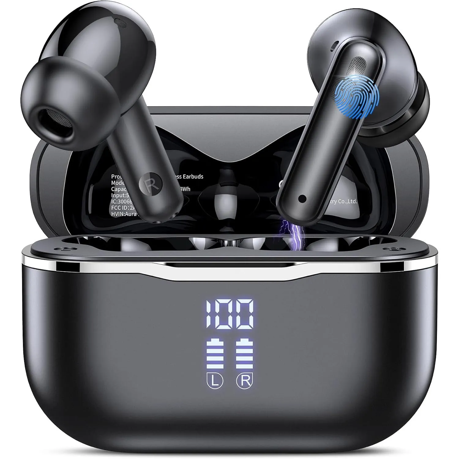 Csasan Bluetooth-Kopfhörer mit Adaptives Noise Cancelling in Echtzeit, 60H