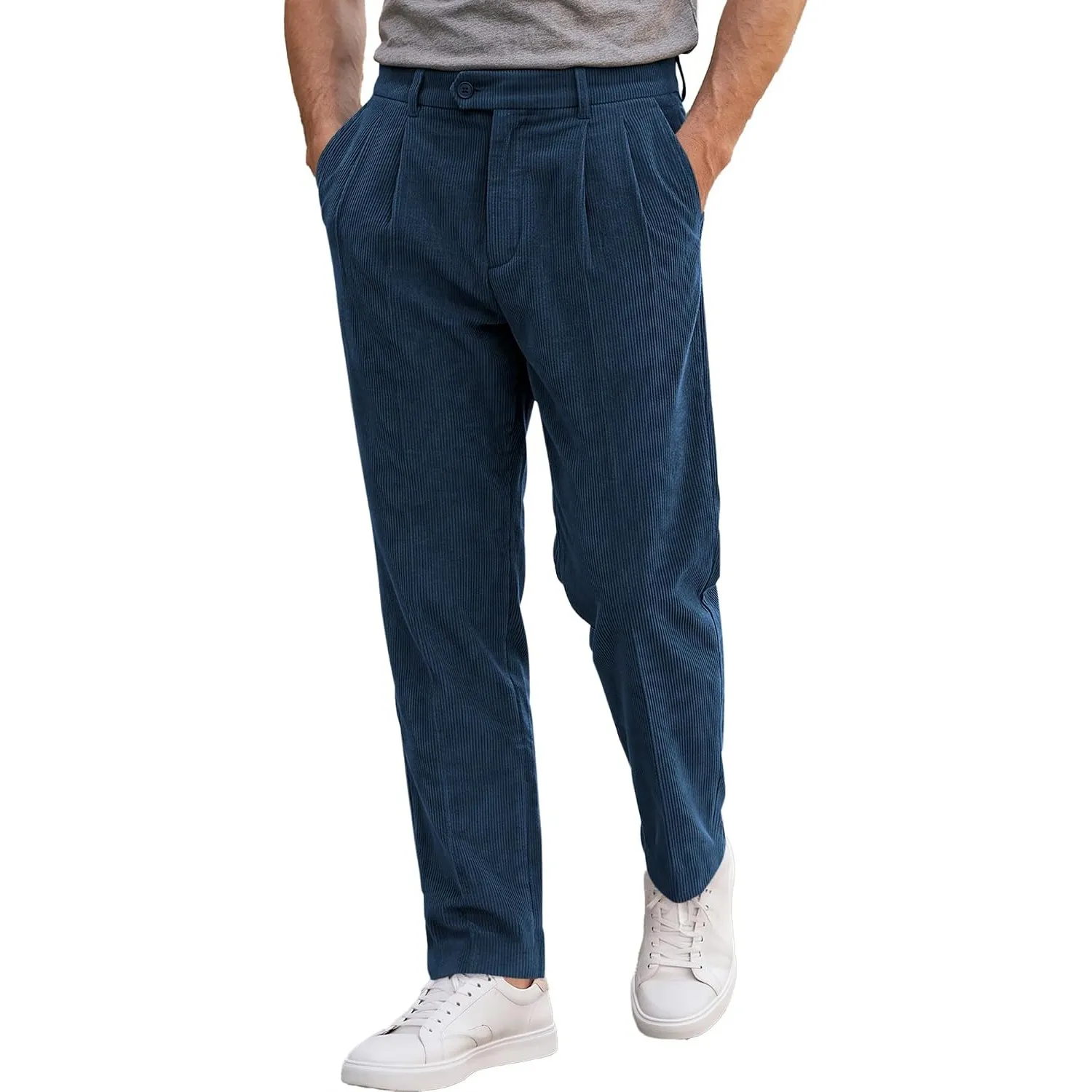 JMIERR Herren Cordhose Casual Regular Fit Stretch Passform