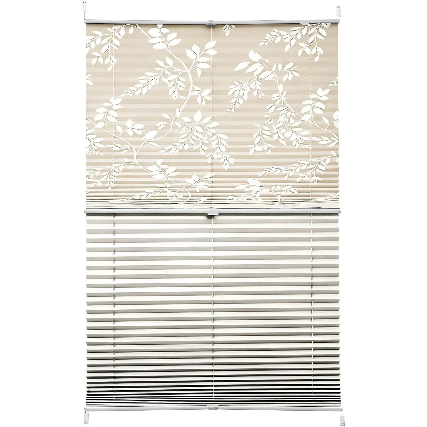 Sekey Doppelplissee Day+Night Verdunkelung ohne Bohren Klemmfix 65x120cm