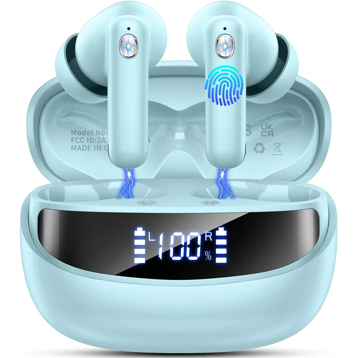 Nerunsa Bluetooth Kopfhörer, Kopfhörer Kabellos Bluetooth, Kabellose Bluetooth Kopfhörer, 2026 In Ear Kopfhörer mit 50 …