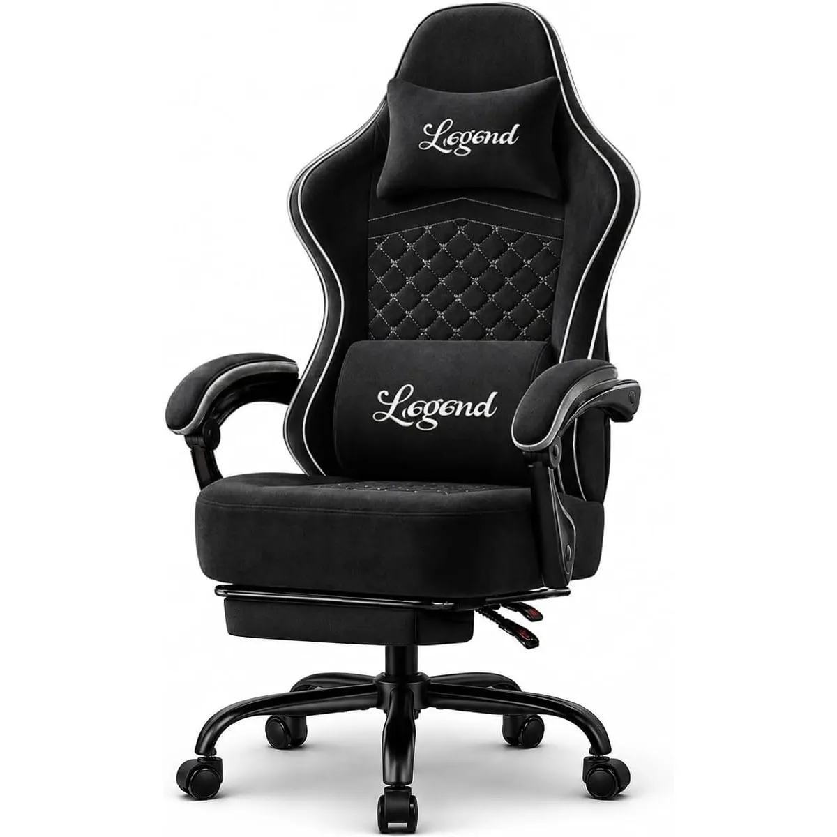 Gaming Stuhl Gamer Sessel - multifunktional verstellbar, atmungsaktiver Tech-Stoff, Taschenfederung & Hochschaum, 150 k…