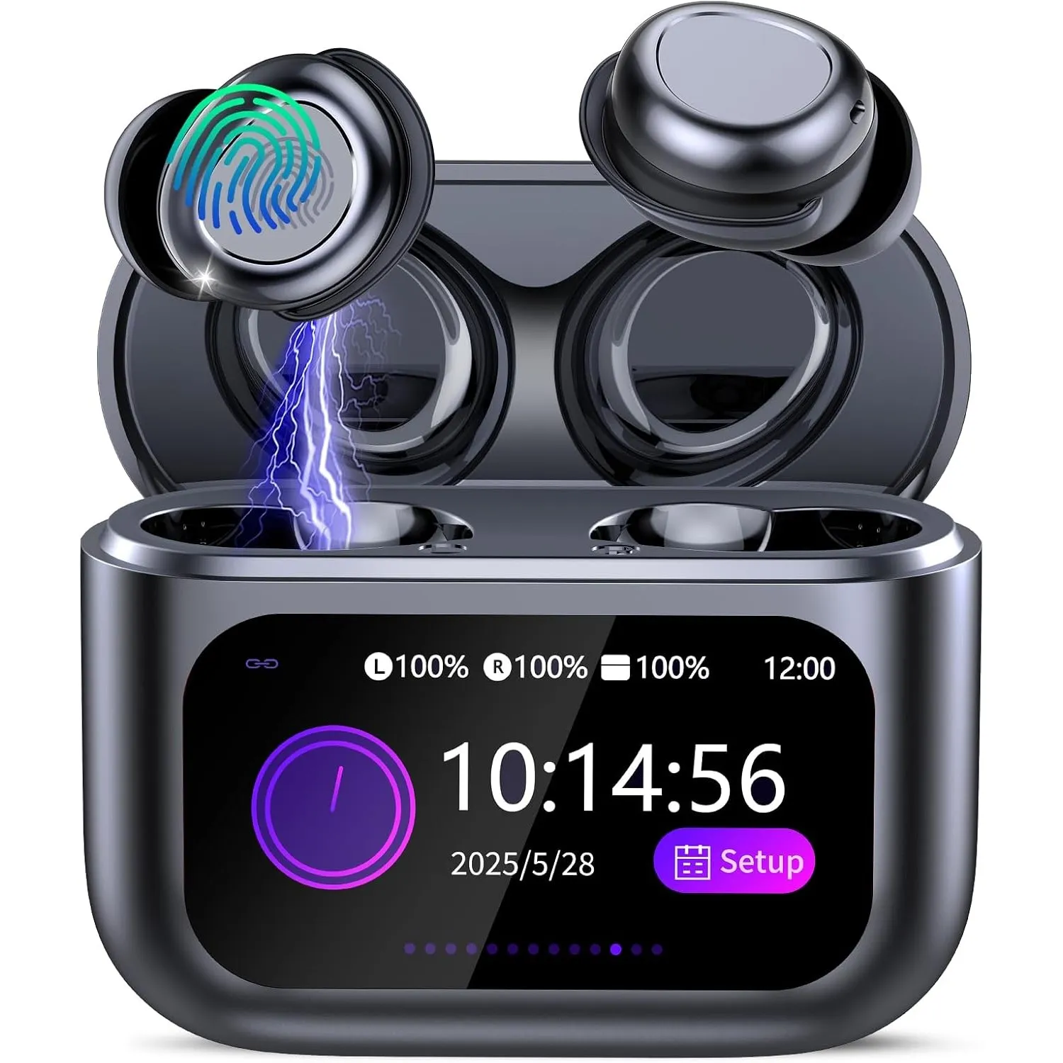 Bluetooth Kopfhörer In Ear, 48H Schlafkopfhörer Seitenschläfer Touchscreen