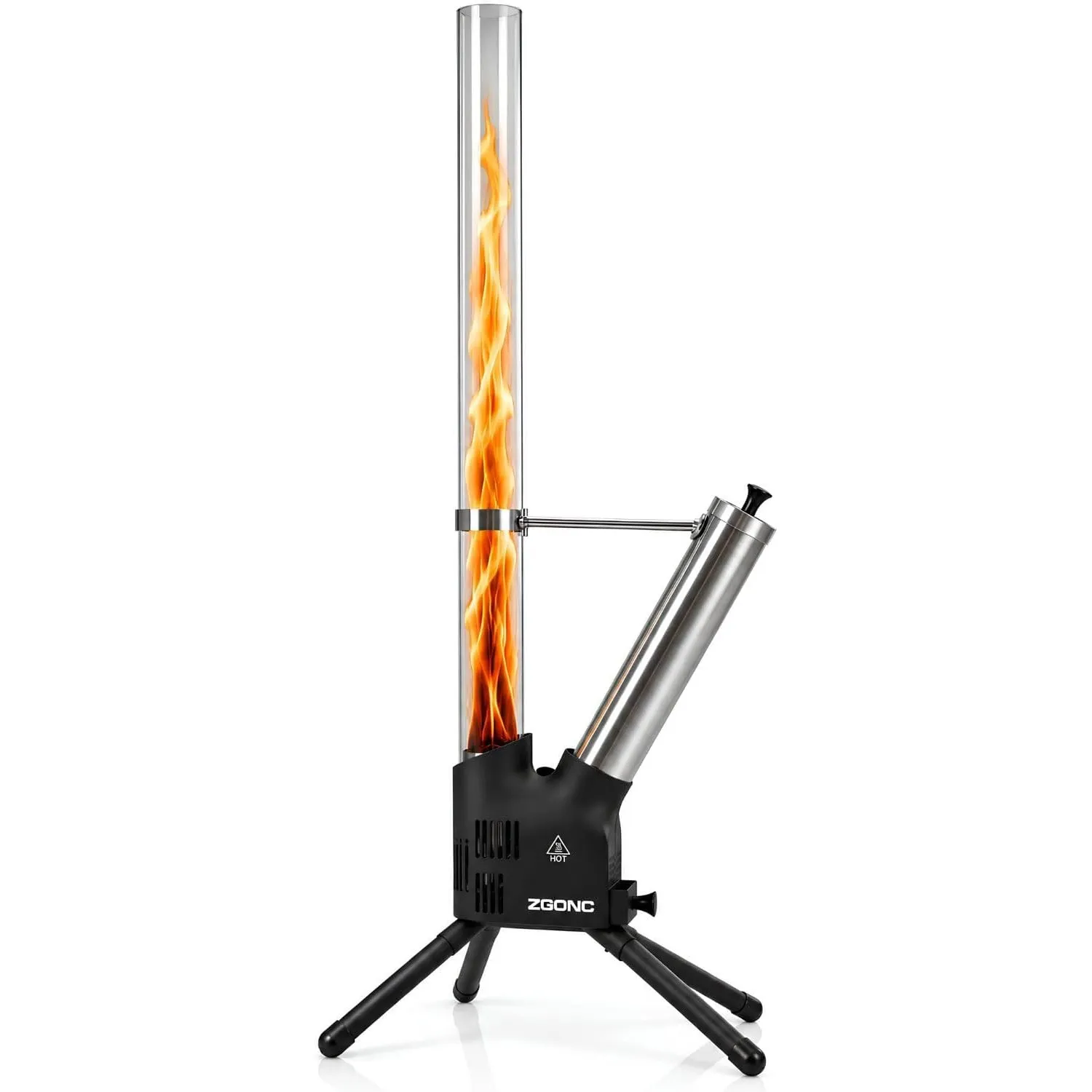 Pellet Feuersäule – Feuerrohr & Pelletfackel für Garten & Terrasse